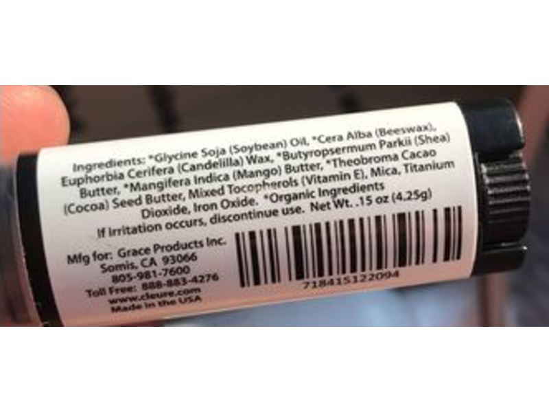 Cleure Tinted Lip Balm with Shea Butter, Organic, Leila