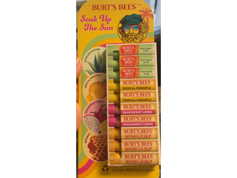 Burt's Bee Soak Up The Sun Lip Balm, 0.15 oz/4.25 g