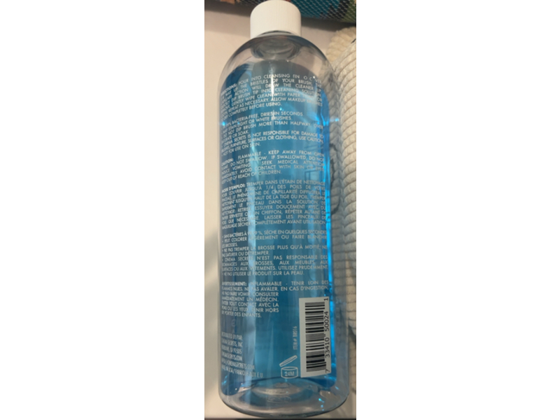 Cinema Secrets Professional Grade Makeup Brush Cleaner, Bacteria Free, 16 fl oz/473 mL