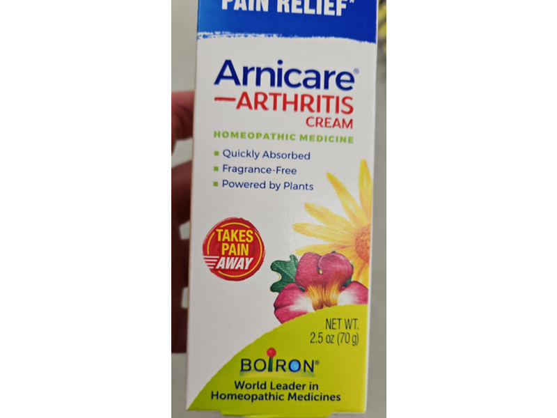 Boiron Arnicare Arthritis Pain Relief Cream, 2.5 oz/70 g