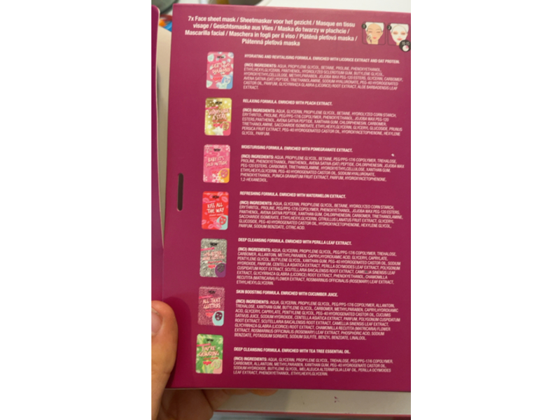 Wow Factory 7 Days Of Glow Facial Treatment Mask, 7 Count