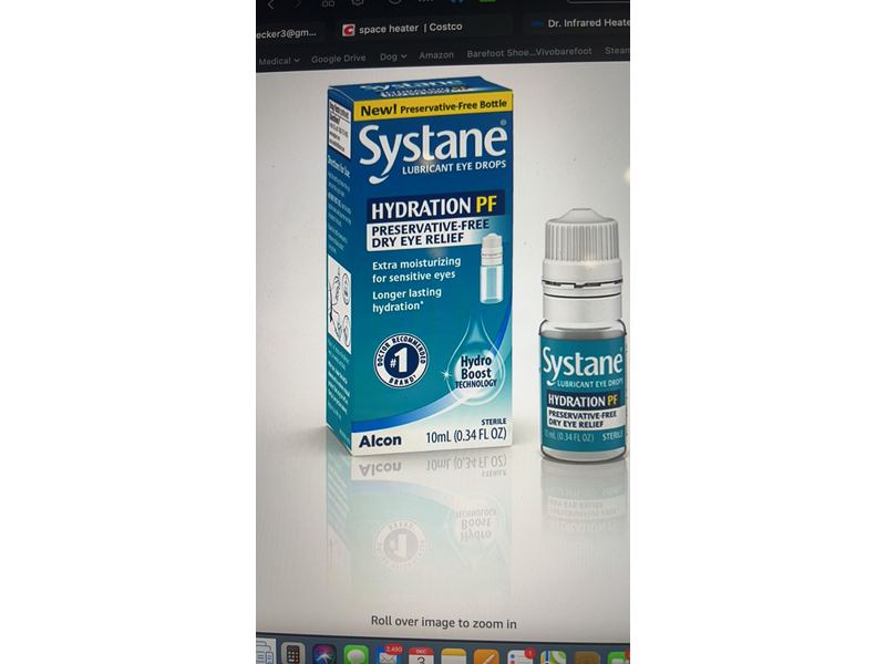 Systane Lubricant Eye Drops Hydration PF, 0.34 fl oz/10 mL