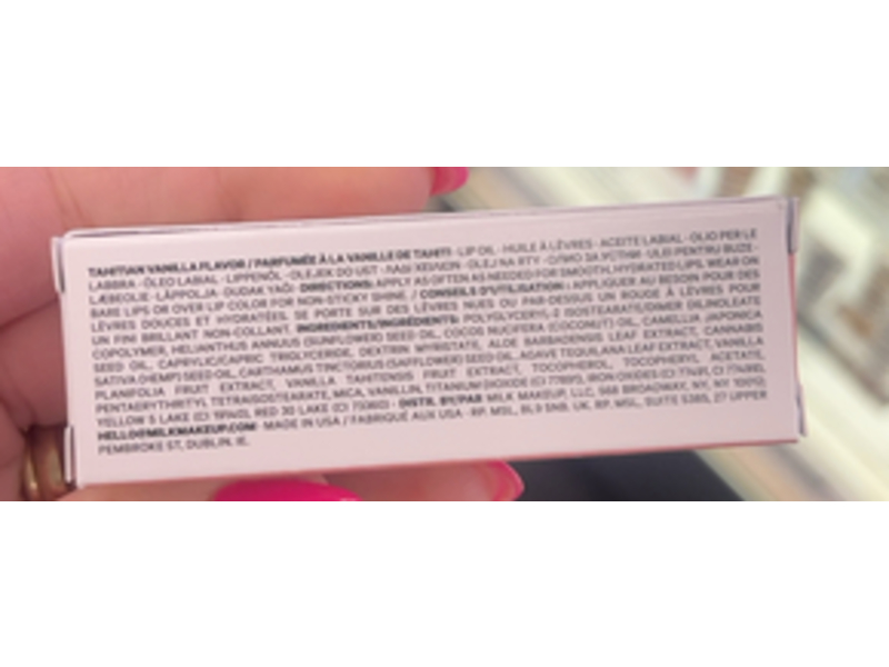 Milk Makeup Kush Lip Oil, Cookie Dough, 0.18 oz