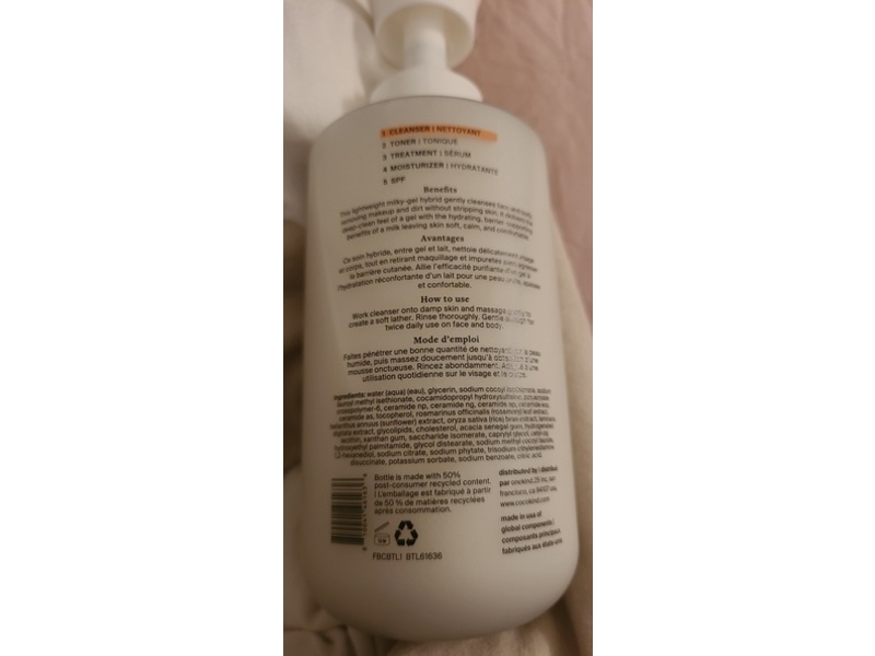 Cocokind Milk-Soft Face & Body Cleanser, 13.5 fl oz/400 mL