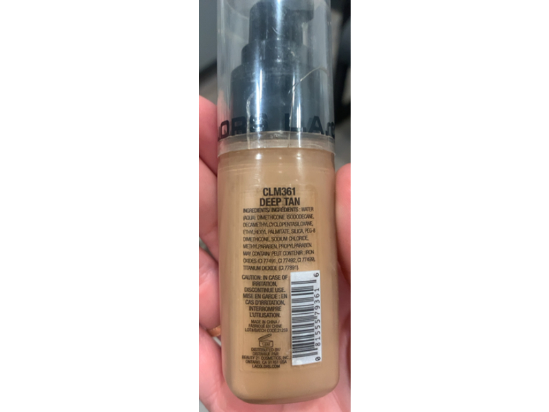 L.A. Colors Truly Matte Foundation, Clm361 Deep Tan, 1.35 fl oz/40 mL
