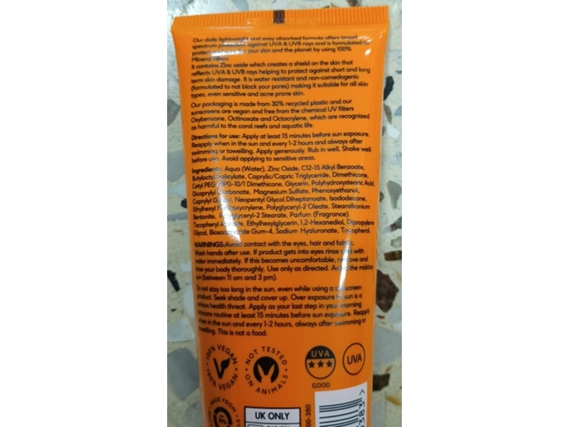 Boots Mineral Daily Suncare Body Lotion, SPF 30, 100 mL