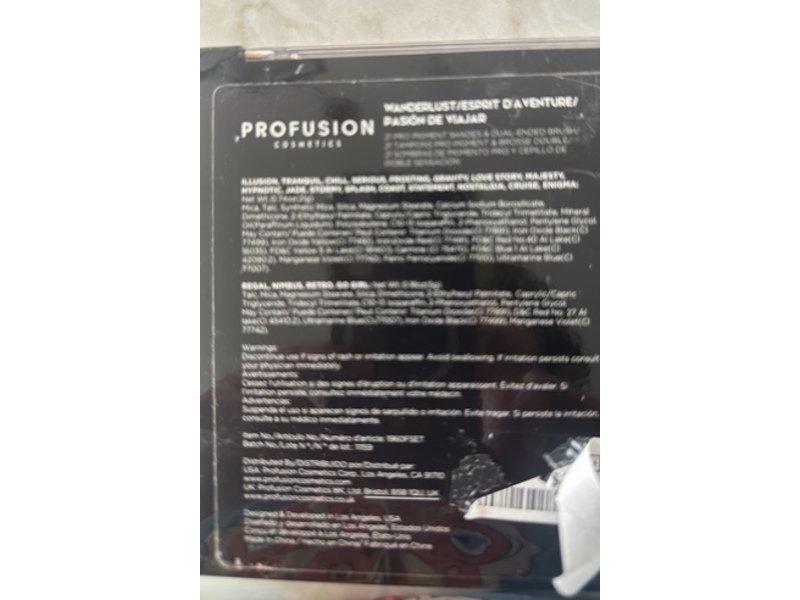 Profusion Cosmetics 21 Shade Eyeshadow Palette Collection & Dual-Ended Brush, Wanderlust