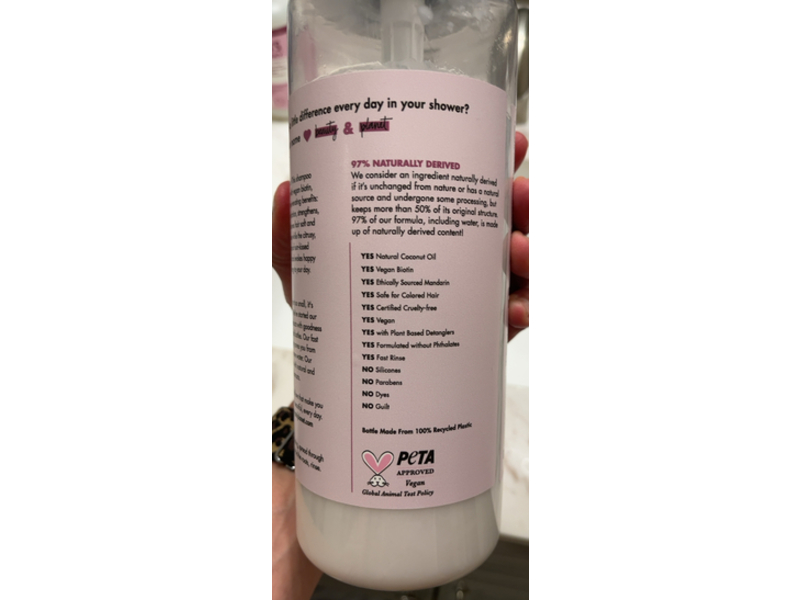 Love Beauty & Planet 5-In-1 Conditioner, Vegan Biotin & Sun Kissed Mandarin, 32.3 fl oz/955 mL