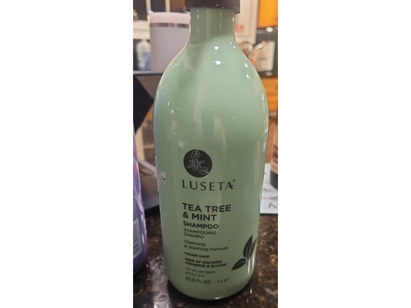 Luseta Shampoo, Tea Tree and Mint, 3.38 fl oz/1 L