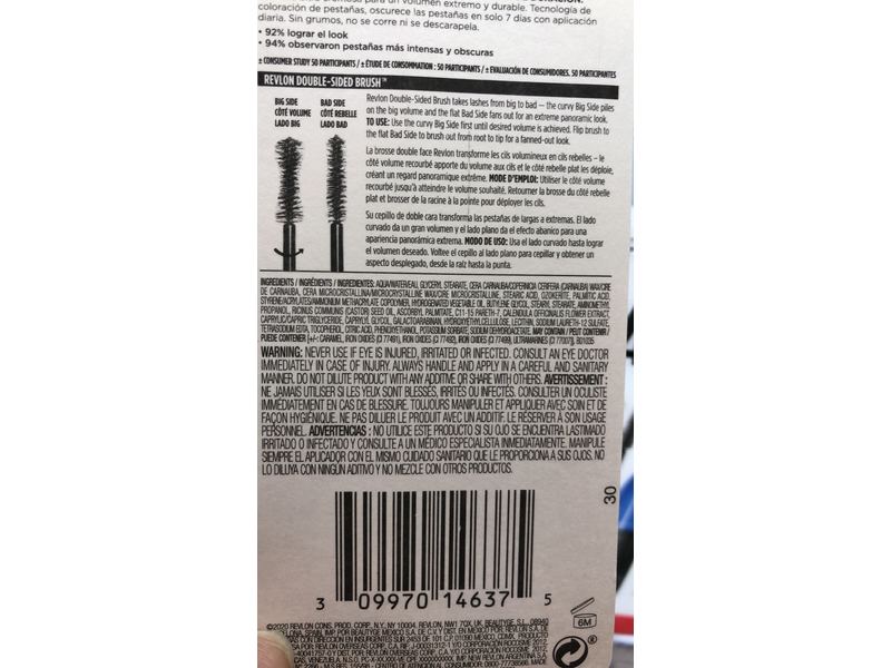 Revlon So Fierce! Big Bad Lash Mascara, 761 Black, 0.34 fl oz