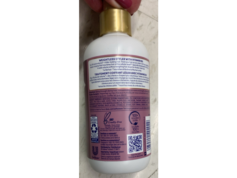 Dove Hair Therapy Volume Booster , 7.5 fl oz