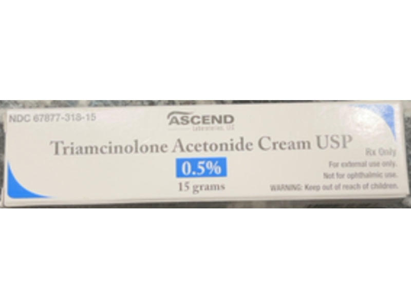 Triamcinolone Acetonide Cream 0.5%, 15 g, Ascend (Rx)