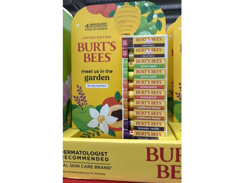Burt's Bees Garden Party Moisturizing Lip Balm Multipack, SPF 30, 0.15 oz/4.25 g, 10 Count