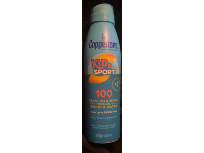 Coppertone Kids Sport Sunscreen Spray , SPF 100, 5.5 oz/156 g