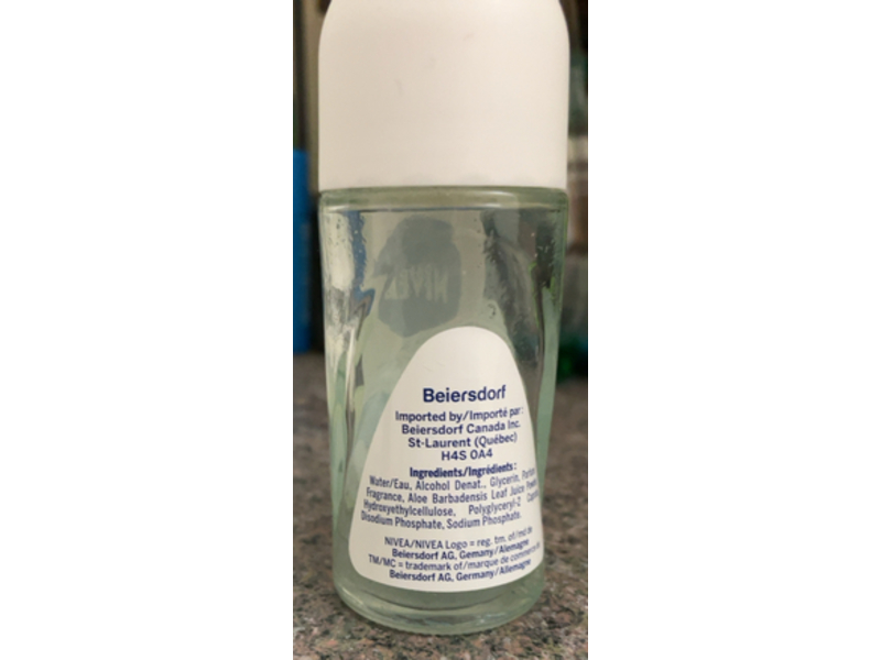 Nivea Pure & Natural Deodorant, Organic Aloe Vera Bio, 50 mL