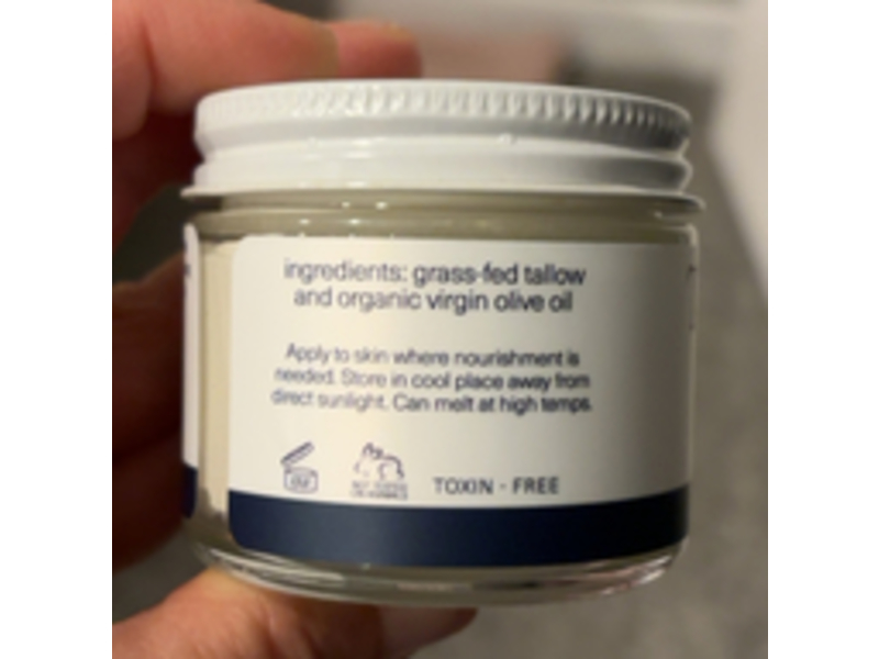 Toups & Co Organics Unscented Tallow Balm, 2 oz/60 mL