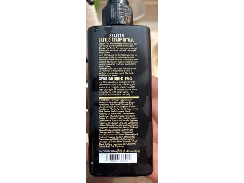 Spartan Root Activator Shampoo, 6.8 fl oz/200 mL