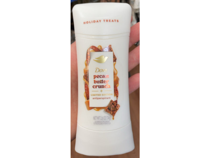 Dove Holiday Treats Antiperspirant, Pecan Butter Crunch, 2.6 oz/74 g