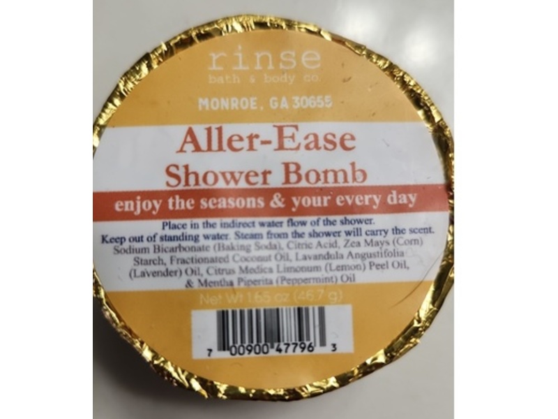Rinse Aller Ease Shower Bomb, 1.65 oz/46.7 g