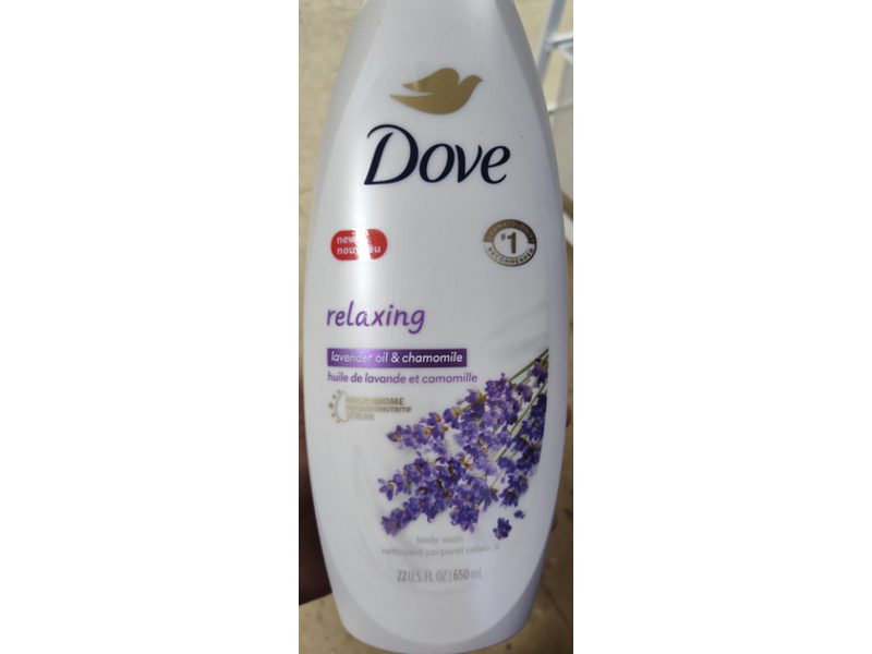 Dove Relaxing Body Wash, Lavender Oil & Chamomile, 22 fl oz/650 mL