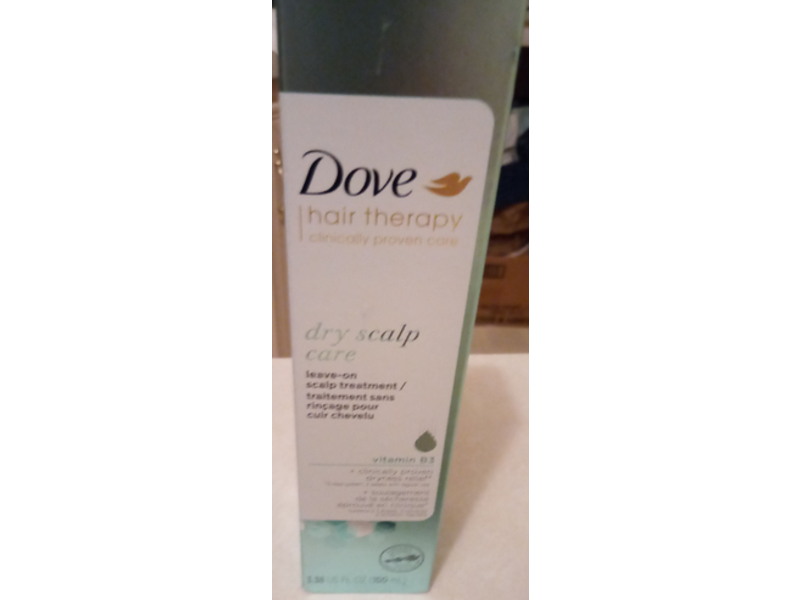 Dove Hair Therapy Dry Scalp Care Leave-On Scalp Treatment, Vitamin B3, 3.38 fl oz/100 mL