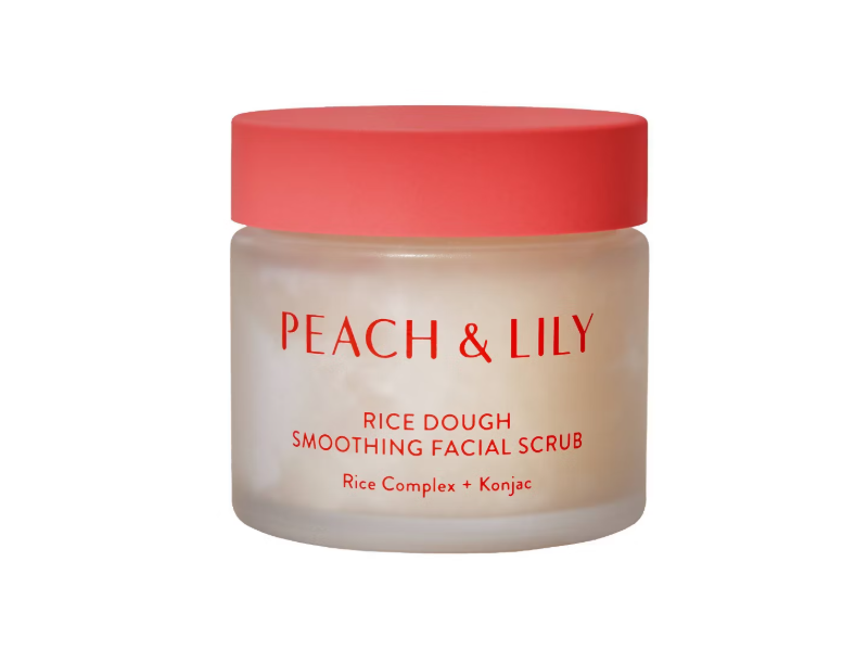 Peach & Lily Rich Dough Smoothing Facial Scrub, Rice Complex + Konjac, 2.82 oz/80 g