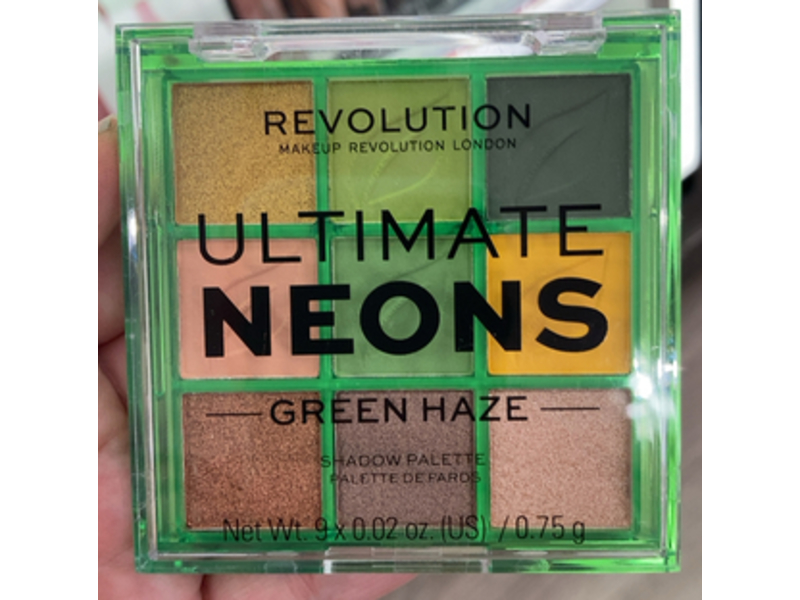 Revolution Shadow Palette, Ultimate Neons Green Haze, 0.02 oz/0.75 g