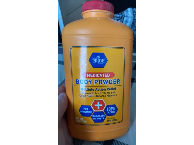 Med Pride Medicated Body Powder, 10 oz/283 g