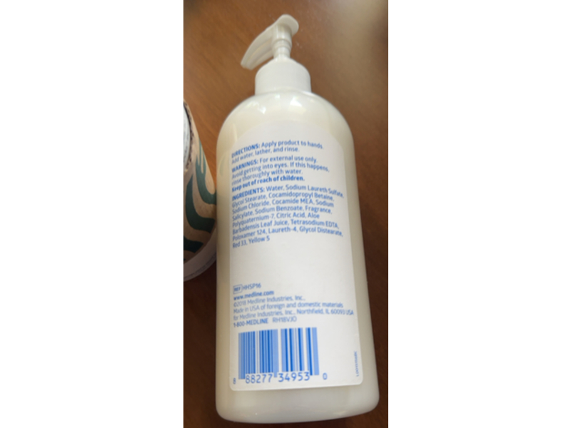 Medline Moisturizing Hand Soap, 16 fl oz/473 mL