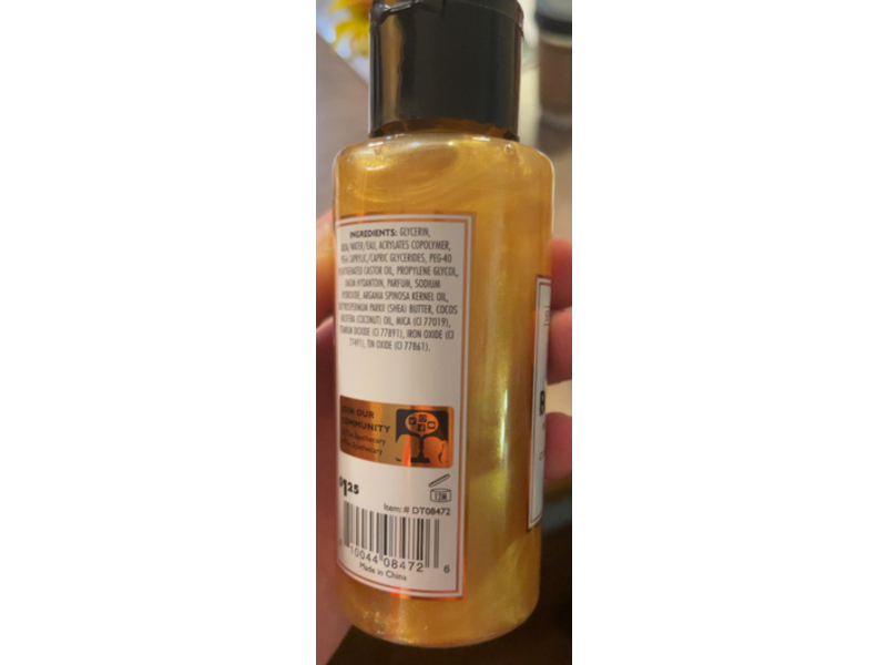 The Spathecary Glow Body Oil, Argan, Shea & Coconut Oils, 3.3 oz/100 mL