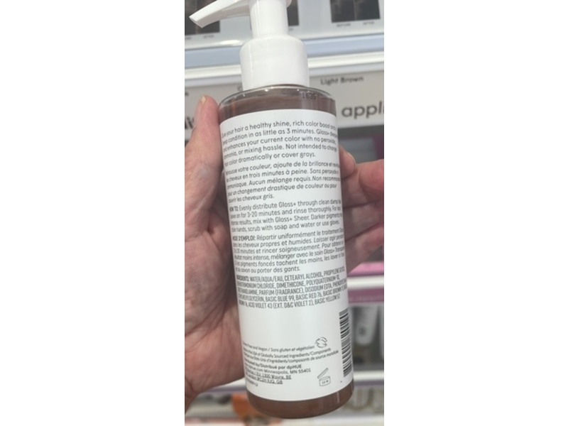 Dphue Gloss+ Semi Permanent Hair Color And Deep Conditioner, Dark Blonde, 6.5 fl oz/192 mL