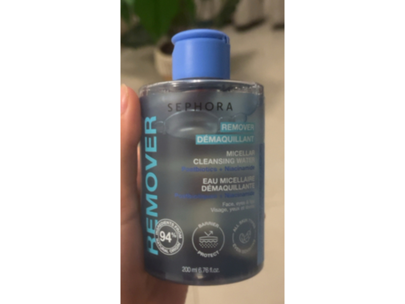Sephora Micellar Cleansing Water, Postbiotics + Niacinamide, 6.76 fl oz/200 mL