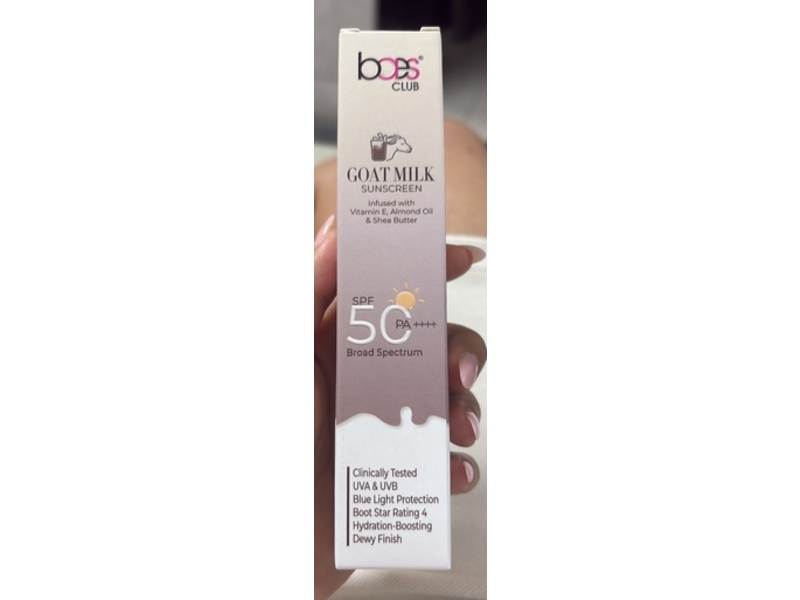 Baes Club Goat Milk Sunscreen, SPF 50 PA++++, 50 g