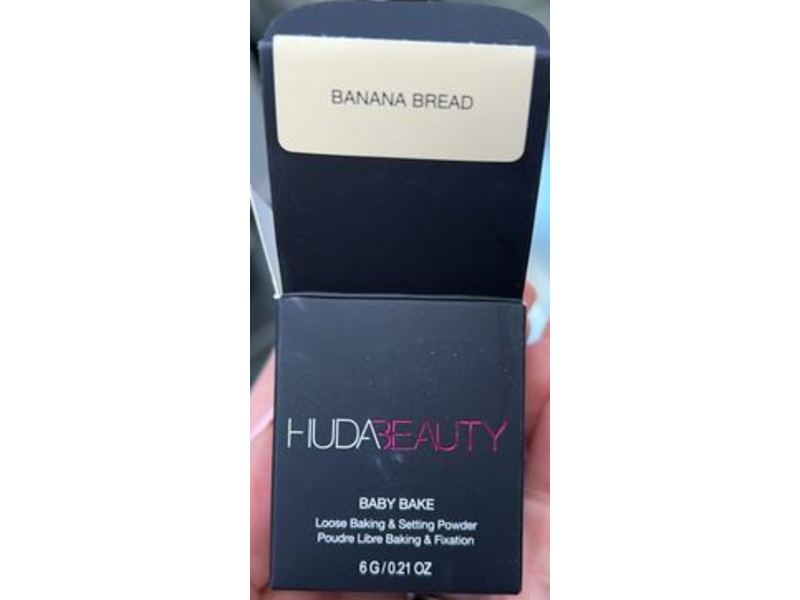 Huda Beauty Baby Bake Loose Setting Powder, Banana Bread, 0.21 oz/6 g