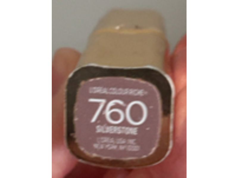 L'Oreal Paris Colour Riche Hydrating Satin Lipstick, 760 Silverstone, 0.13 oz/3.6 g