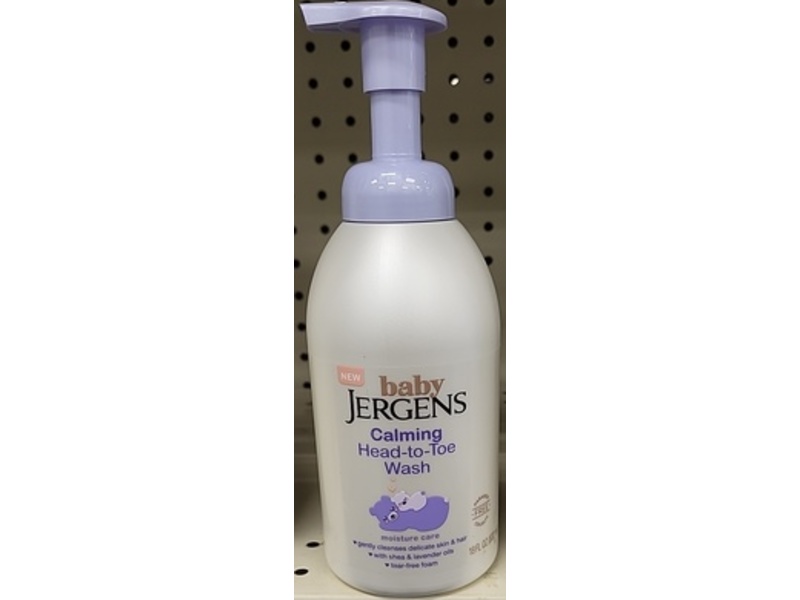 Jergens Baby Calming Head-to-Toe Wash, Shea & Lavender Oils, 18 fl oz/532 mL