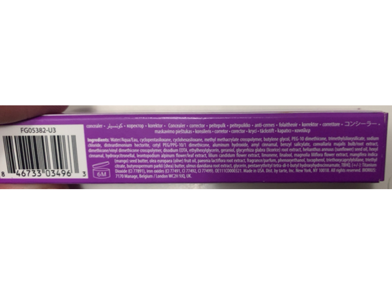 Tarte Shape Tape Contour Concealer, 20S Light Sand, 0.0338 fl oz/1 mL