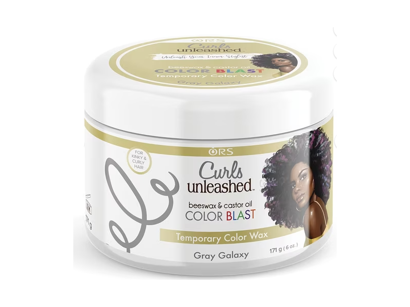 ORS Curls Unleashed Color Blast Temporary Hair Makeup Wax, Gray Galaxy, 6 oz/171 g