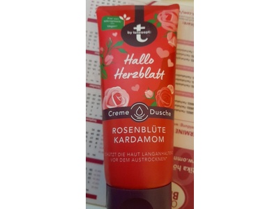 T By Tetesept Hello Sweetheart Cream Shower, Rose Blossom, 200 mL