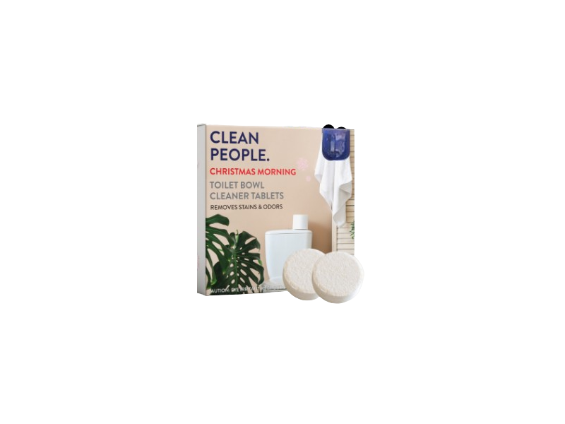 Clean People Toilet Bowl Cleanser Tablets, Christmas Morning, 6.3 oz/180 g, 12 Count