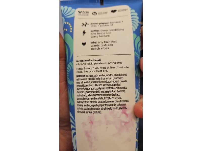 Pacifica Banana Cream, Beachy Texture Conditioner, 8 fl oz/236 mL