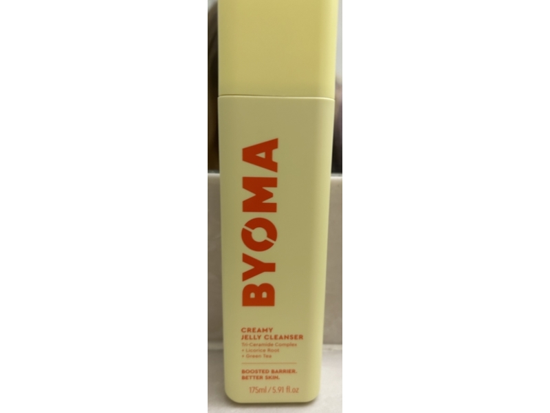 Byoma Creamy Jelly Cleanser Refill, Tri-Ceramide Complex + Licorice Root & Green Tea, 5.91 fl oz/175 mL