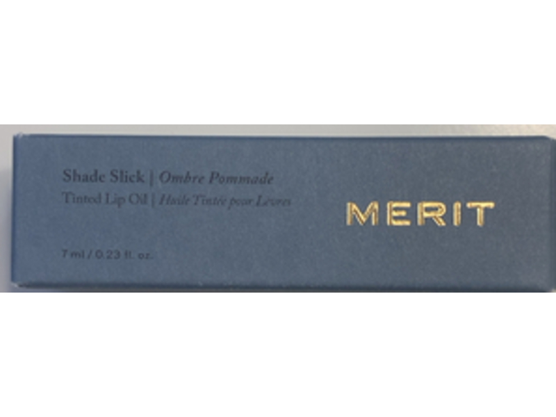 Merit Shade Slick Tinted Lip Oil, Au Naturel, 0.23 oz/7 mL