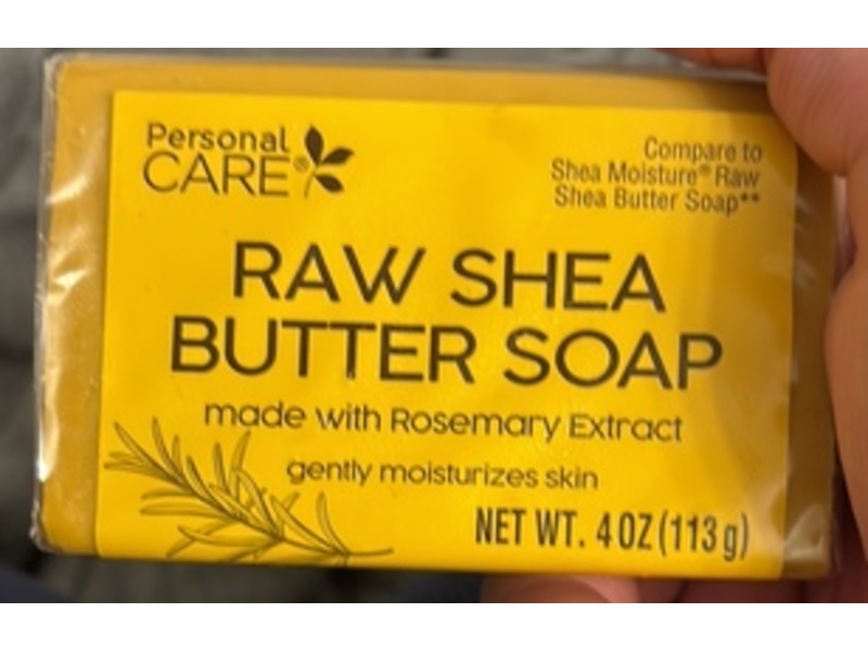 Personal Care Raw Shea Butter Soap, Rosemary Extract, 4 oz