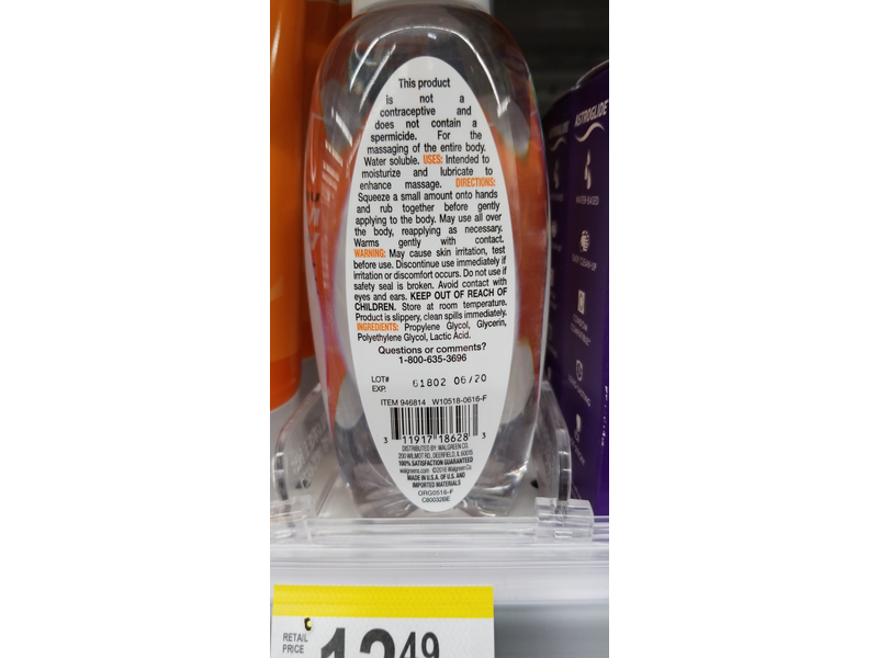 Well At Walgreens Massage Warming Oil, 6.7 fl oz (198 mL)