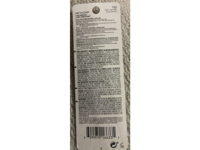 Revlon Color Stay Line Creator Double Ended Eyeliner, She's On Fire, 0.07 fl oz/2 mL