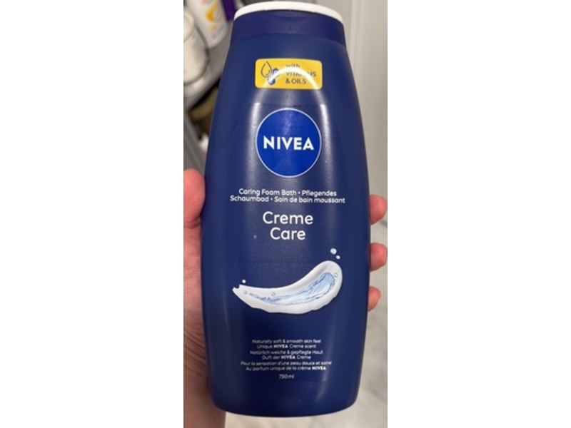 Nivea Creme Care Caring Foam Bath, 750 mL