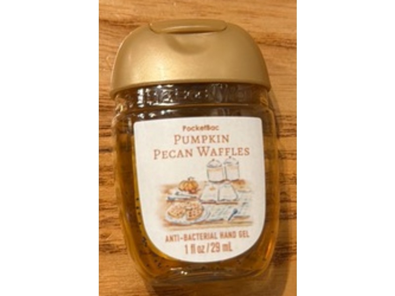 Bath & Body Works PocketBac Anti-Bacterial Hand Gel, Pumpkin Pecan Waffles, 1 fl oz/29 mL