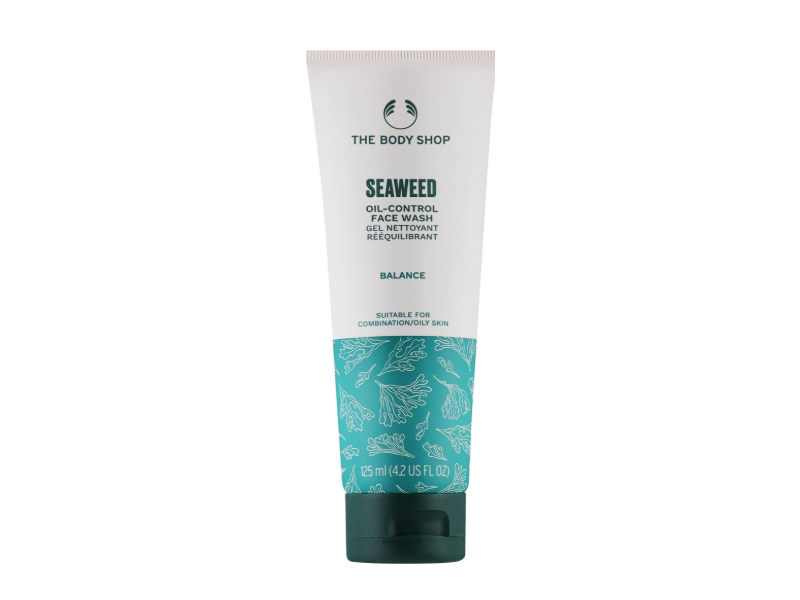 The Body Shop Oil-Control Face Wash, Seaweed, 4.2 fl oz/125 mL