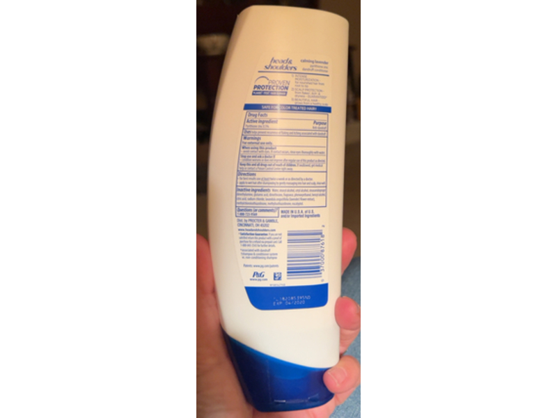 Head & Shoulders Daily Hair & Scalp Conditioner, Calming Lavender, 12.8 fl oz/380 mL